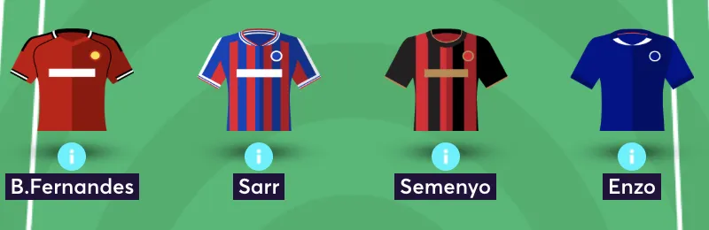 FPL Gameweek 10 team reveal midfield