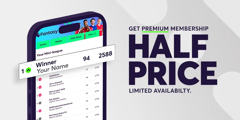 Fantasy Premier League half price offer