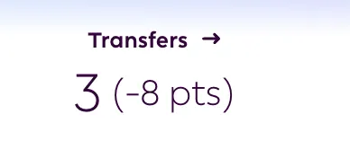 Fantasy Premier League points hit