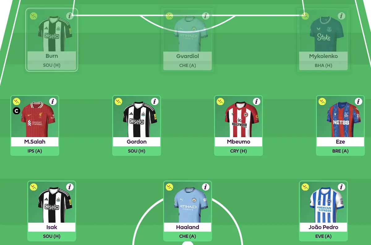 Making a midfield substitution in Fantasy Premier League